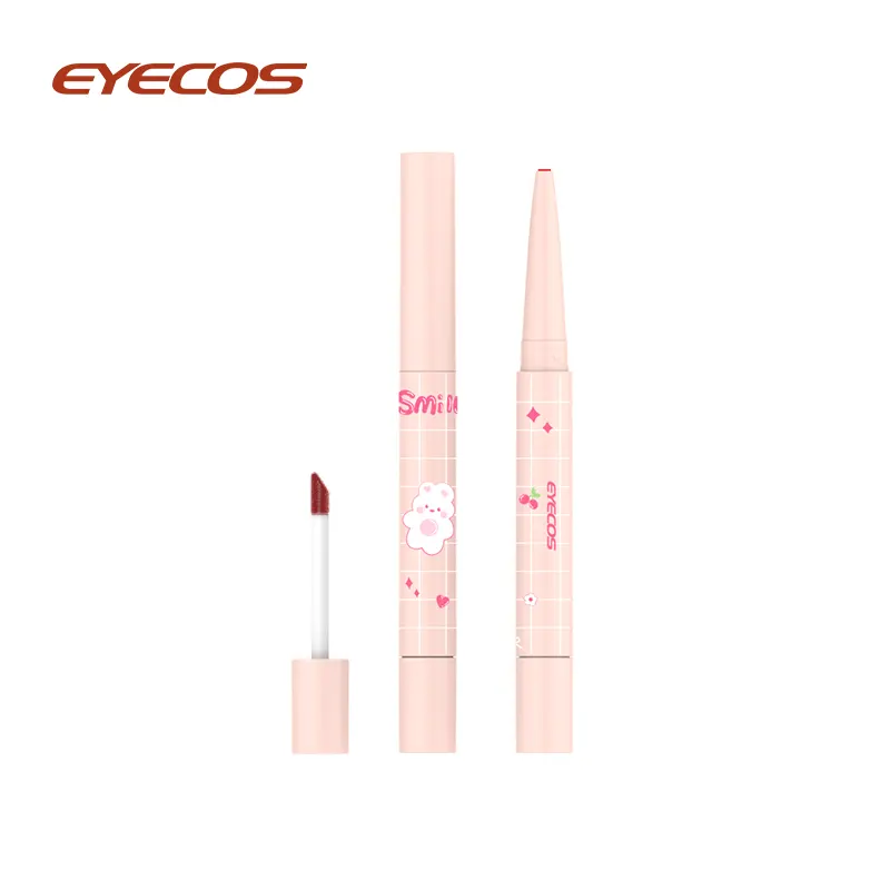 Lip Liner Berujung Ganda Halus Dengan Minyak Bibir